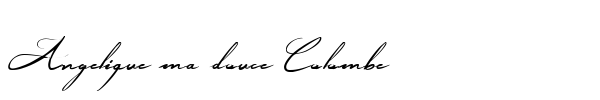Angelique ma douce Colombe font preview